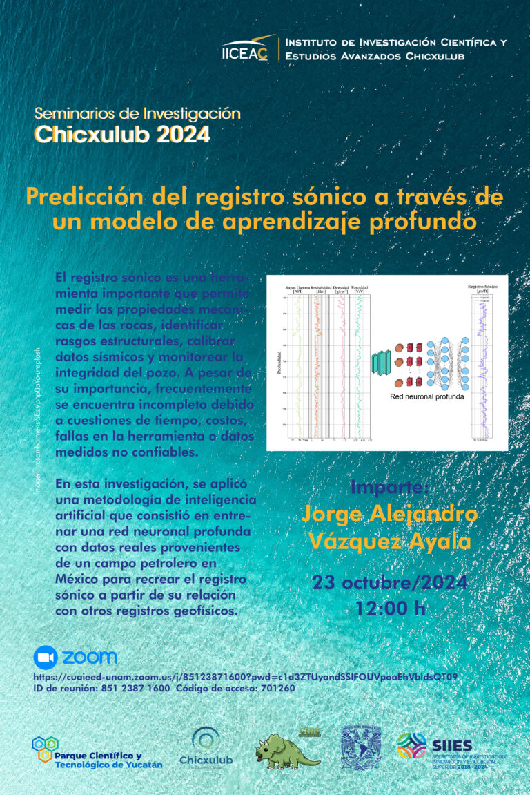 Predicción del registro sónico a través de un modelo de aprendizaje profundo